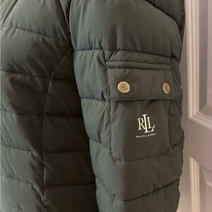 Women’s Ralph Lauren Hunter Green Packable Puffer Coat